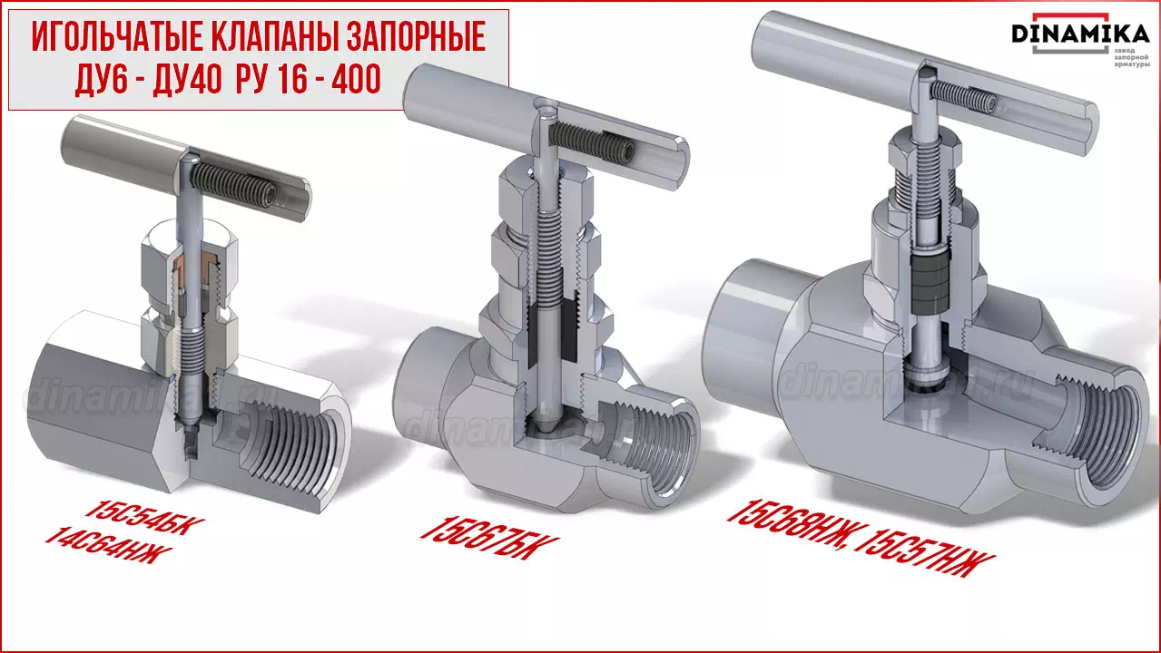 Резьбовые клапаны игольчатые муфтовые в Уфе